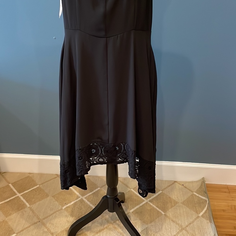 Nanette LePore Dress with Back Bows Formal Lace Black NWT Open Back - Picture 8 of 12